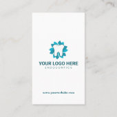 編集可能な歯科用名刺 名刺 (裏面)