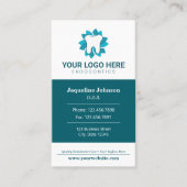 編集可能な歯科用名刺 名刺 (正面)