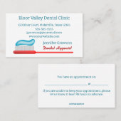 編集可能な歯科衛生士アポイントメントと 名刺 (正面/裏面)