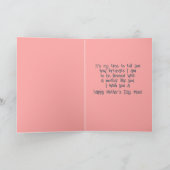 編集可能な母とベビーヘッジホグマザーズの日 カード (内部)