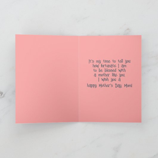 編集可能な母とベビーヘッジホグマザーズの日 カード (内部)