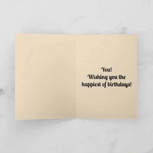 編集可能な民俗アートのフクロウと花 カード (内部)