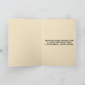 編集可能な民俗アートの孔雀のカード カード (内部)