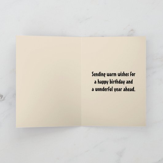 編集可能な民俗アートの牛と花 カード (内部)