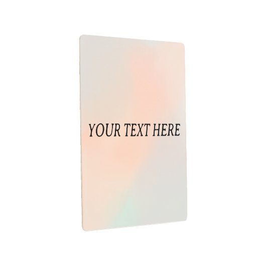 編集可能な水の色の壁アート – パーソナライズされた文字P メタルプリント (3/4)