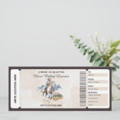 編集可能な水彩馬術ギフト証明書 カード (スタンド正面)
