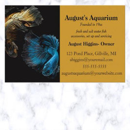 編集可能な水族館の名刺 名刺