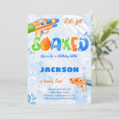 編集可能な水鉄砲招待状 招待状 (スタンド正面)