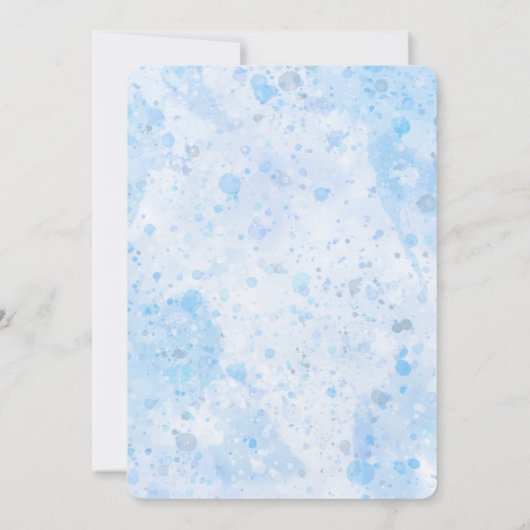 編集可能な水鉄砲招待状 招待状 (裏面)