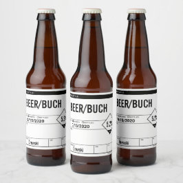 編集可能な汎用ビールボトルラベルシール ビールラベル