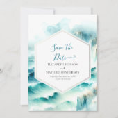 編集可能な波航海のの結婚数 セーブザデート (正面)