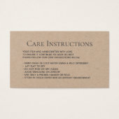 編集可能な洗濯指示衣類の包装 (正面)