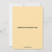 編集可能な海のタコ 招待状 (裏面)