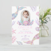 編集可能な海の人魚の招待状 招待状 (スタンド正面)