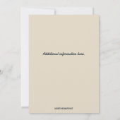 編集可能な海の航海オーシャン 招待状 (裏面)