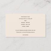 編集可能な清算人及びアンティーク業者 名刺 (裏面)