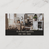 編集可能な清算人及びアンティーク業者 名刺 (正面)