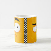 編集可能な漫画顔式 コーヒーマグカップ (中央)