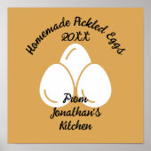 編集可能な漬け卵 ポスター (正面)