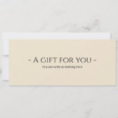 編集可能な焼き菓子教室ギフト証明書テンプレート 招待状 (裏面)