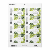 編集可能な熱帯石けん包装ラベル ラベル (フルシート)