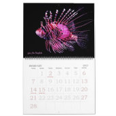 編集可能な熱帯魚 カレンダー (2月 2027)