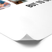 編集可能な父の日ギフトパパ写真コラージュ ポスター (角)