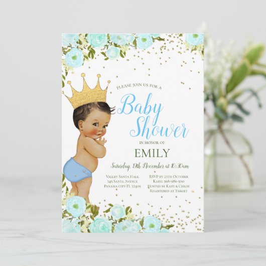 編集可能な王子様の招待状 招待状 (スタンド正面)