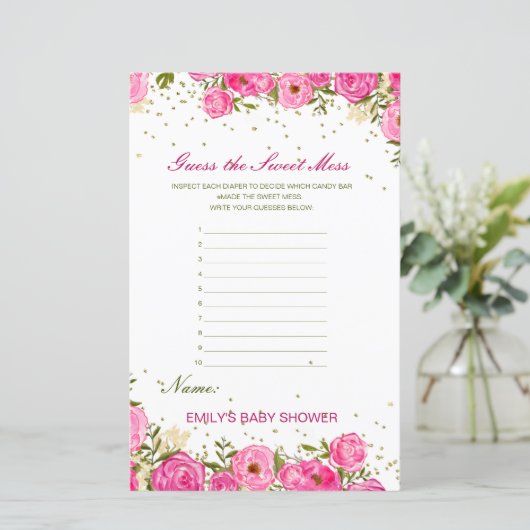 編集可能な甘い混乱、汚れたおむつ推測 (スタンド正面)