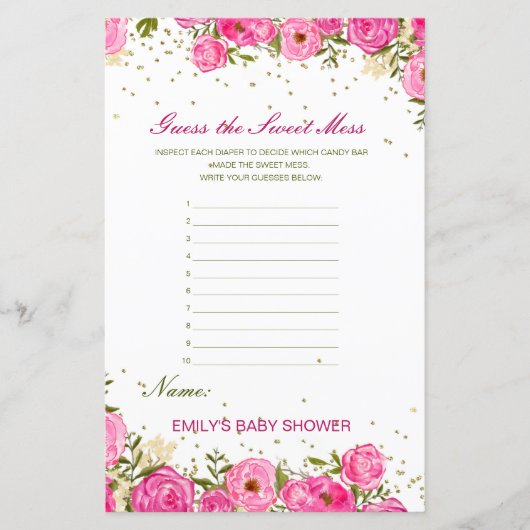 編集可能な甘い混乱、汚れたおむつ推測 (正面)