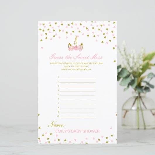 編集可能な甘い混乱、汚れたおむつ推測 (スタンド正面)