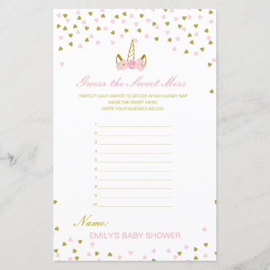 編集可能な甘い混乱、汚れたおむつ推測 (正面)