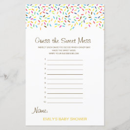 編集可能な甘い混乱、汚れたおむつ推測