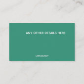 編集可能な男性ホーム気におよび介護サービス 名刺 (裏面)