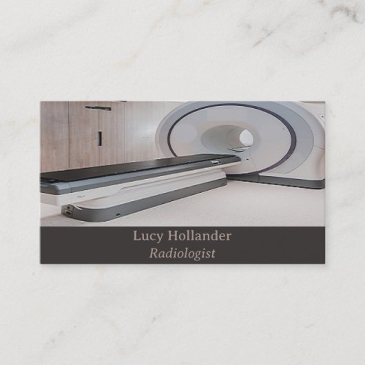 編集可能な画像診断テクノロジー放射線科医 名刺 (正面)