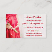 編集可能な登録助産師 名刺 (正面)