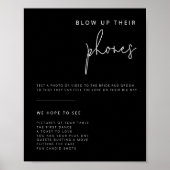 編集可能な白黒結婚のメモリアル記号 ポスター (正面)