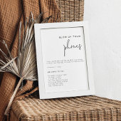 編集可能な白黒結婚の写真サイン ポスター