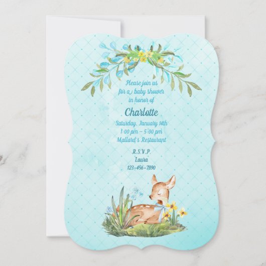 編集可能な瞬時ダウンロード招待状 招待状 (正面)