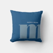 編集可能な碑文の色パーソナライズされた名 クッション (正面)