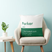 編集可能な碑文の色パーソナライズされた名 クッション (椅子)