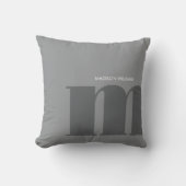 編集可能な碑文の色パーソナライズされた名 クッション (正面)