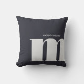 編集可能な碑文の色パーソナライズされた名 クッション (正面)