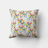 編集可能な碑文カラーフラワーズ装飾用クッション クッション (裏面)