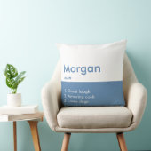 編集可能な碑文カラー枕、名前の枕 クッション (椅子)