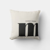 編集可能な碑文カラー枕、名前の枕 クッション (正面)