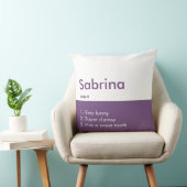 編集可能な碑文カラー枕、名前の枕 クッション (椅子)