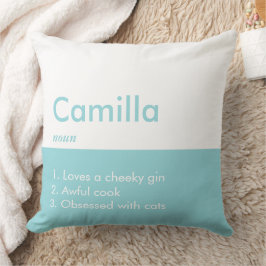 編集可能な碑文カラー枕、名前の枕 クッション