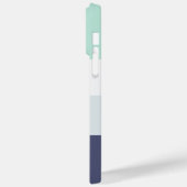 編集可能な碑文Colorblock水平ストライプ文字 Case-Mate iPhoneケース (裏面 / 左)