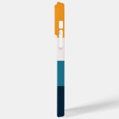 編集可能な碑文Colorblock水平ストライプ文字 Case-Mate iPhoneケース (裏面 / 左)